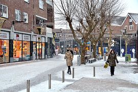 Spijknisse, Winkel Centrum, Wintertijd von Willem Scherpenisse