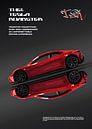 Tesla Roadster Poster van Ali Firdaus thumbnail