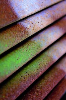 Artistic Wall Gemalt Stahl Grün Weiß