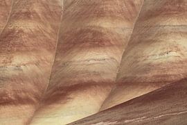 Painted Hills in the John Day Fossil Beds National Monument at Mitchell City, Wheeler County, Northe by Frank Fichtmüller