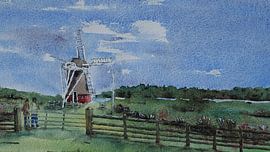 Scène de moulin à Hoeksmeer sur Bert Groenhagen