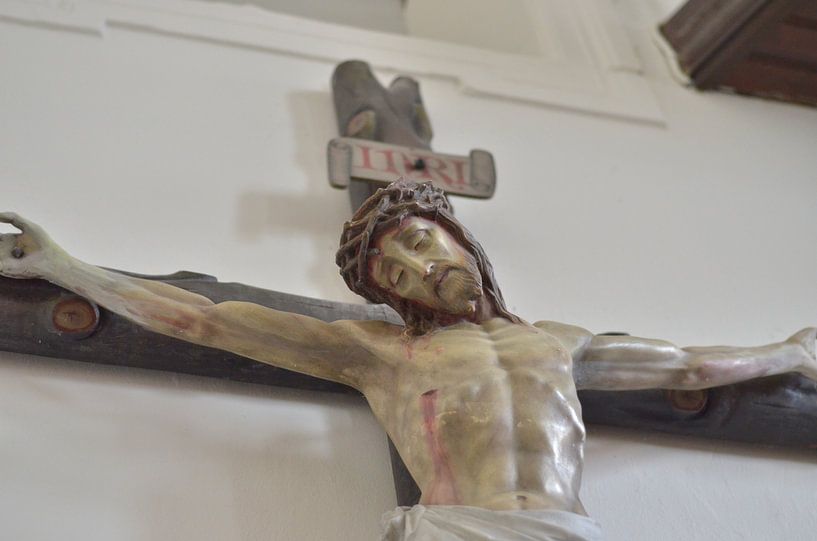 Jesus on his cross. by Kim De Sutter