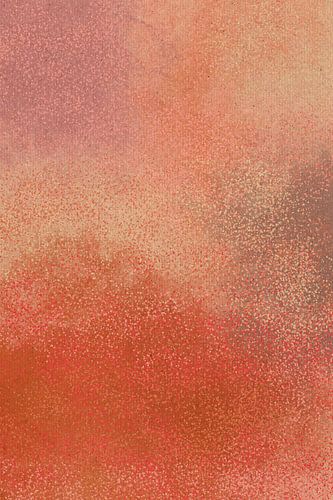 Abstracte kleurvormen in warm terracotta, lila, taupe