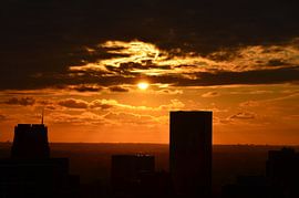 Rotterdam Center Sunset von Marcel van Duinen