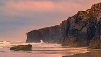 Sunset on the beach at Praia das Catedrais (Playa de la by Henk Meijer Photography thumbnail