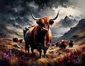 Serene schoonheid van de Hooglanden van Mellow Art thumbnail