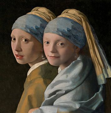 De meisjes van Johannes Vermeer van Digital Art Studio