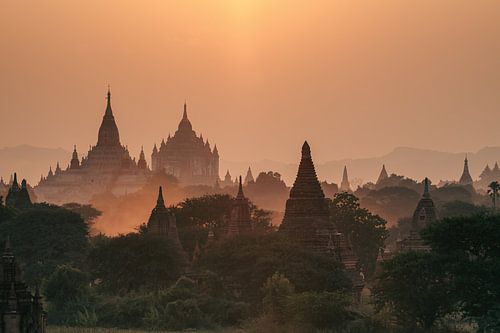 De tempels van Bagan in Myanmar