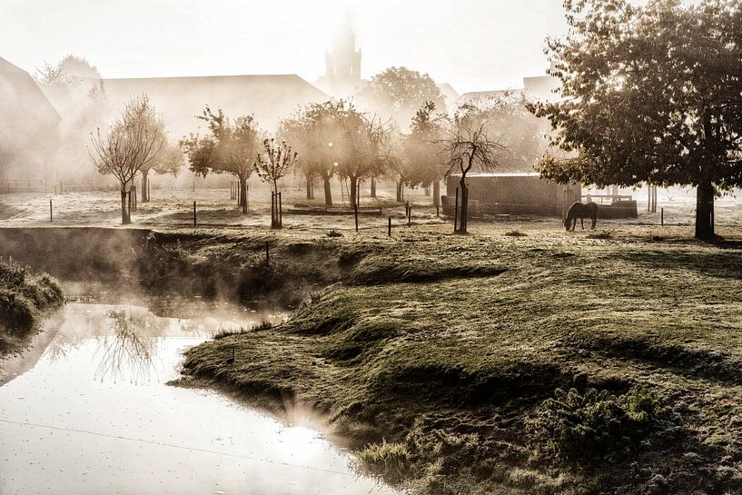 Branch of the river Geul at Watermolen van Wijlre by Rob Boon