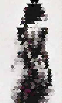 Abstract vrouwen silhouette van Niek Traas