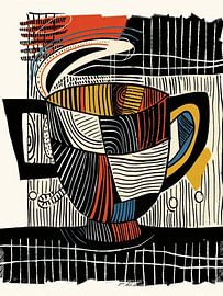Coffee Cup Style Abstract by TOAN TRAN