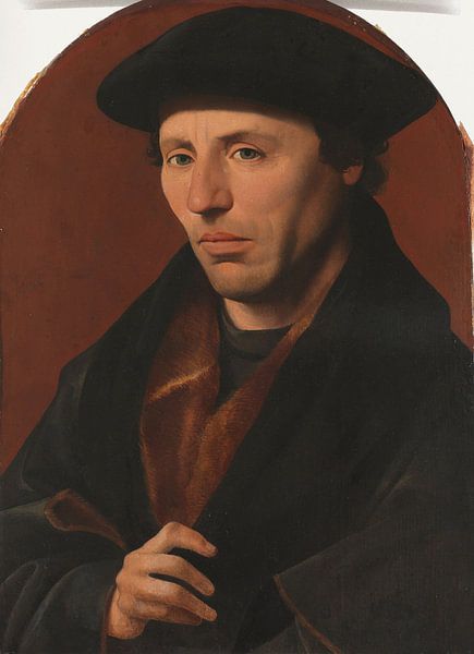 Porträt eines Haarlemer Bürgers, Jan van Scorel, 1529 von Marieke de Koning