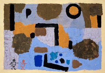 With the two lost ones (1938) painting by Paul Klee. van Studio POPPY