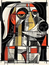 Abstrakt Hund Stil Abstrakt