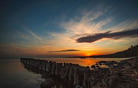 Golden hour in Kamminke - sunset on the Szczecin Lagoon by Fototante