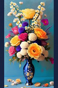 Nature morte au bouquet de fantaisie
