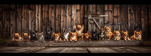 Groepsfoto chihuahua's