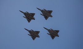 4 straaljagers in formatie by Angelo de Bruin