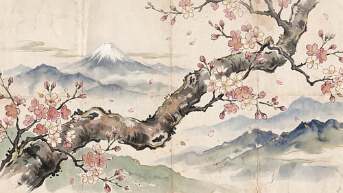 Sakura Mountain Serenity