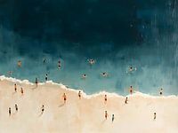 Schwimmende Menschen