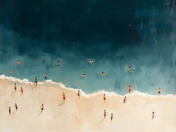 Schwimmende Menschen von Olga Wildrose