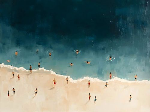 Schwimmende Menschen