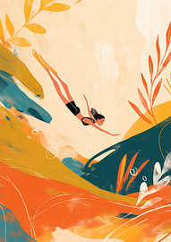 Flowing Dive von Moderne Kollektion