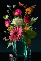 "Royal Deluxe" stilleven in een glaze vaas Sander van Laar