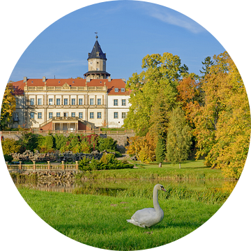 Herfst in het kasteelpark Wiesenburg