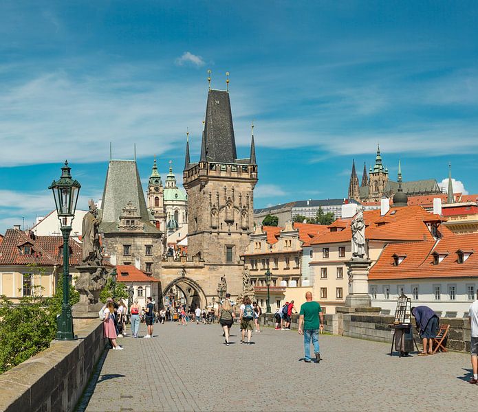 Malostranské mostecké věže, Der Turm der unteren Stadtbrücke, Prag Praha, , Tschechische Republik, von Rene van der Meer