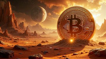 BITCOIN UNIVERSE - A massive Bitcoin on a distant planet
