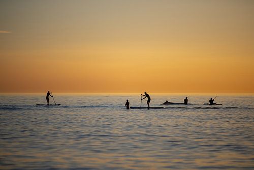Watersporten staan peddelen op