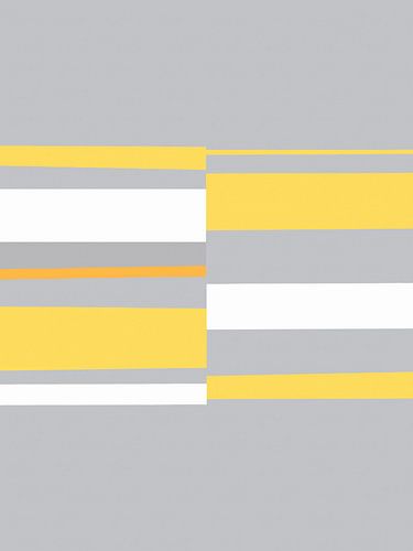 Mozaïek Single 3 | Geel, Grijs, Oranje Kleurvlakken