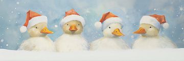 Four Christmas Ducks by Whale & Sons