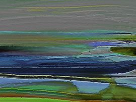 The water plays its game. (Landscape, abstract) by SydWyn Art