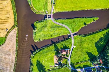 Aerial view on Aduarderzijl by Droninger