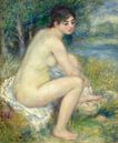 Nackte Frau in einer Landschaft, Pierre-Auguste Renoir, 1883 von Atelier Liesjes Miniaturansicht