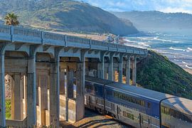 North Torrey Pines Road Bridge - Coastal View by Joseph S Giacalone Photography