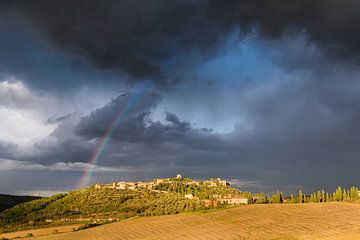 Onweersbuien in Val D'Orcia