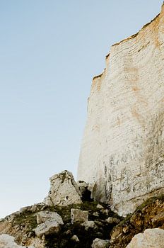 Chalk rock at etretat, france