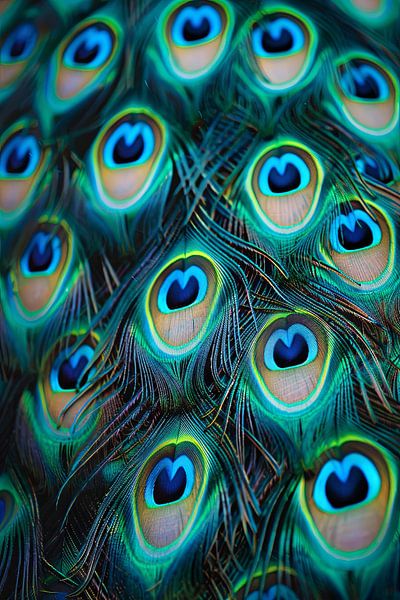 Blue peacock by Poster Art Shop