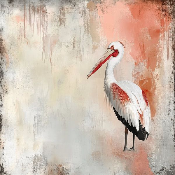 Pelikan mit Farbe von LidyStuit