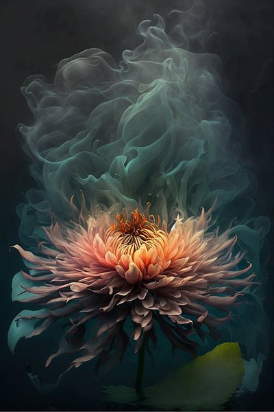 Dalia in the smoke by NJ Midnight Studio