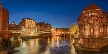 Vieille ville de Lüneburg en Basse-Saxe le soir sur Voss Fine Art Fotografie