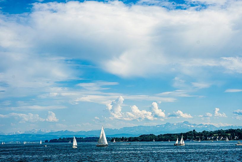 Sailing ships Lake Constance by Dieter Walther