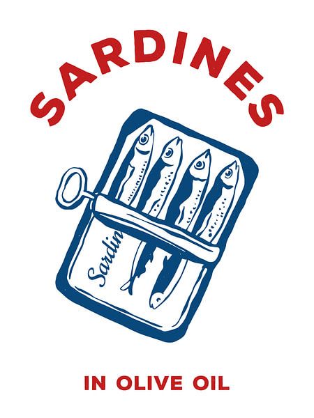 Sardines - Mediterranean print by MDRN HOME