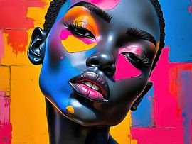 Colourful portrait of a woman-8 by The Photo Artist