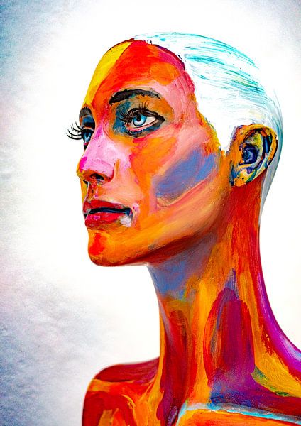 Porträt in Farbe von Jellie van Althuis