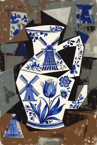 Kubistische Stille von Karin van Bylevelt