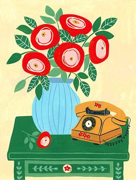 Flowered Telephone